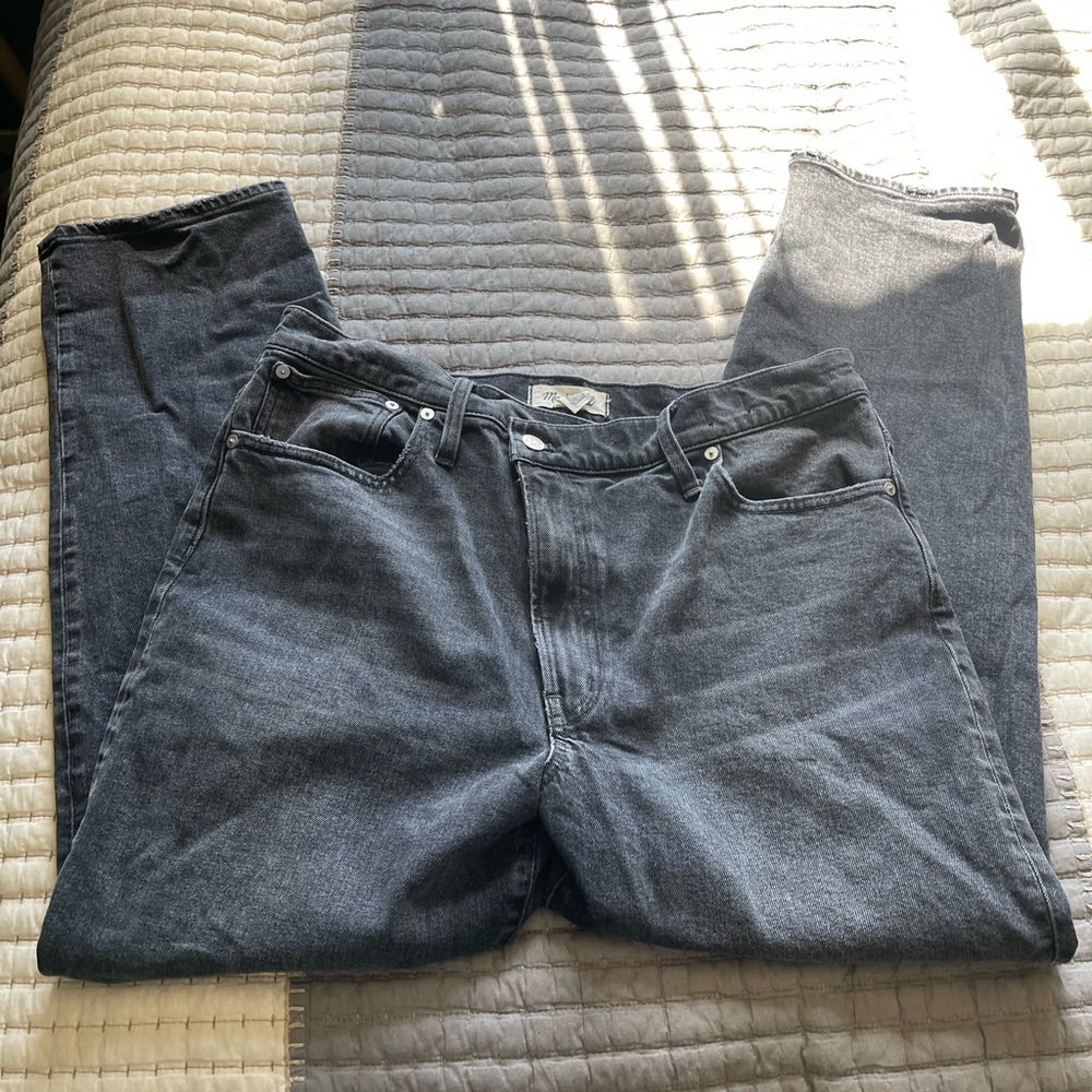 BLACK MADEWELL CROSSOVER JEANS SIZE 12